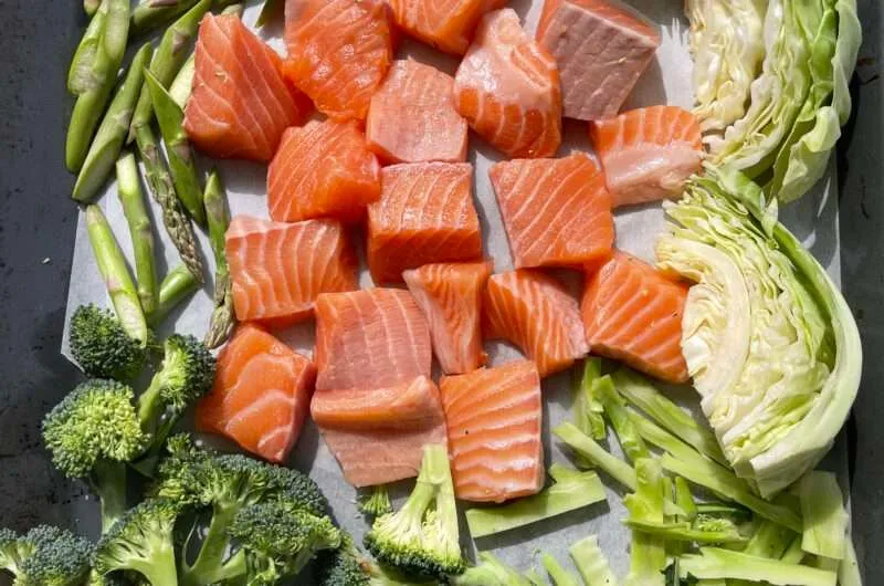 Roasted Salmon & Greens