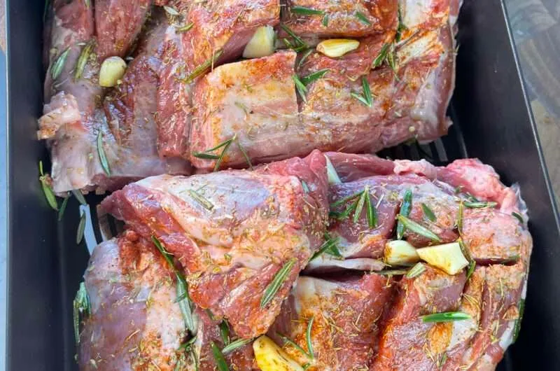 Slow-Cooked Lamb Souvlaki with Homemade Yoghurt Sauce