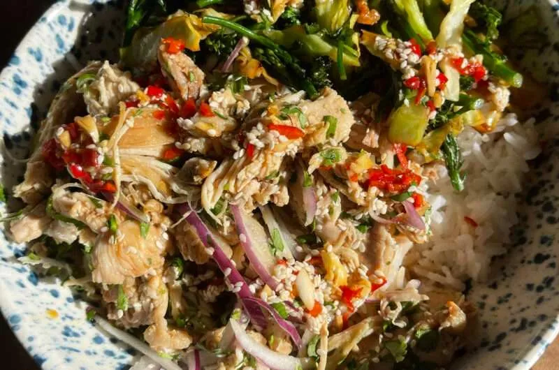 Shredded Chicken & Rice Bowl