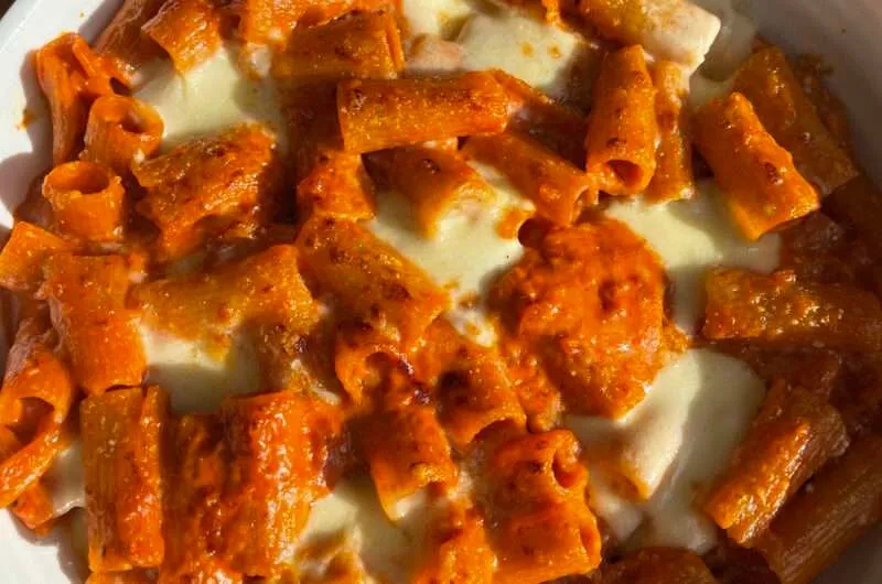 Tomato & Mozzarella Baked Rigatoni