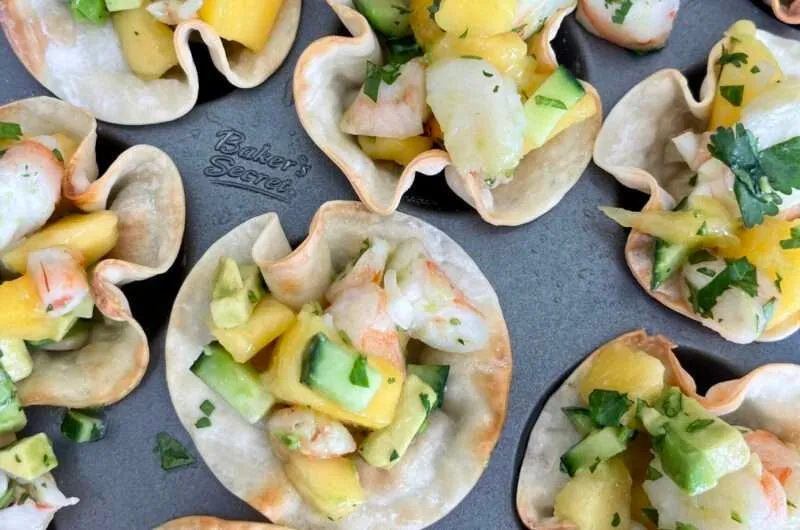 Crispy Prawn Wonton Tacos