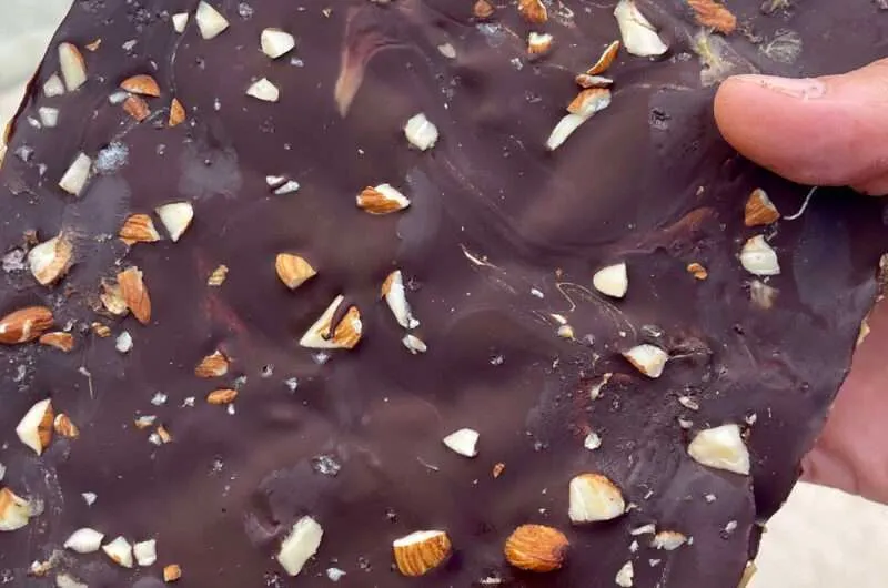 Easy 5 Ingredient Chocolate Date Bark