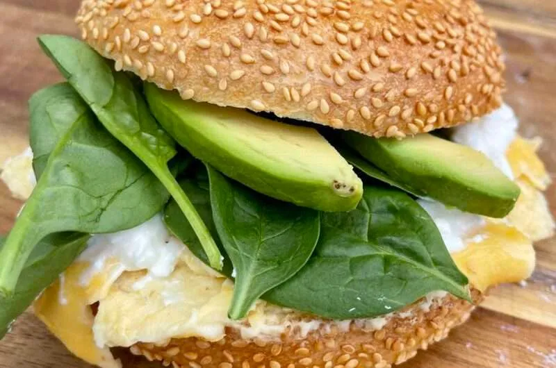 Quick High Protein Breakfast Bagel