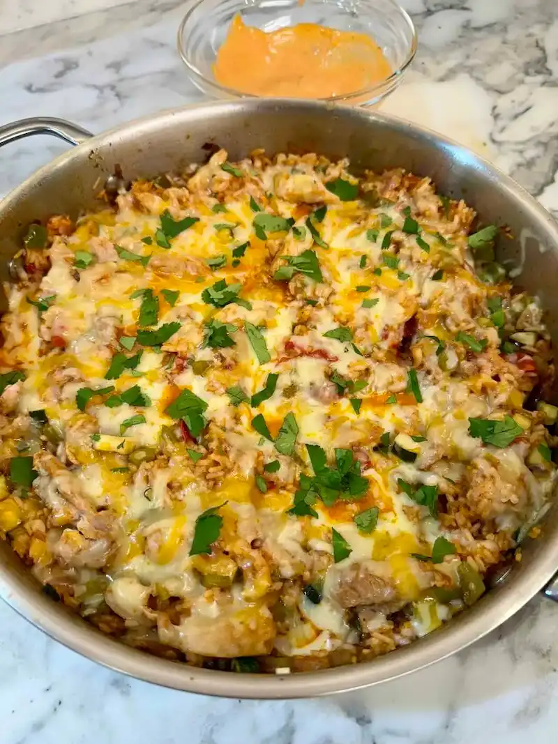One-Pan Chicken Fajita Rice