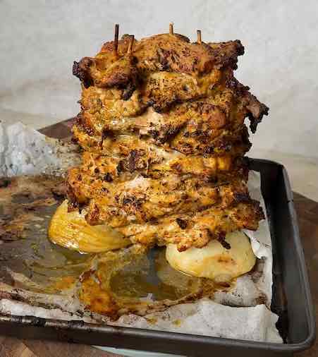 Chicken Shawarma on Skewers