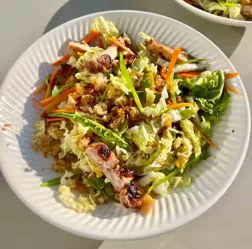 Crispy Rice Chicken Salad