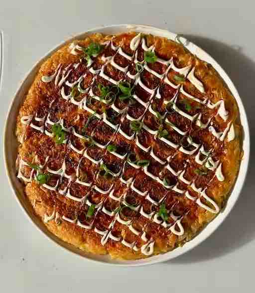 Japanese Okonomiyaki (Savoury Cabbage Pancake)