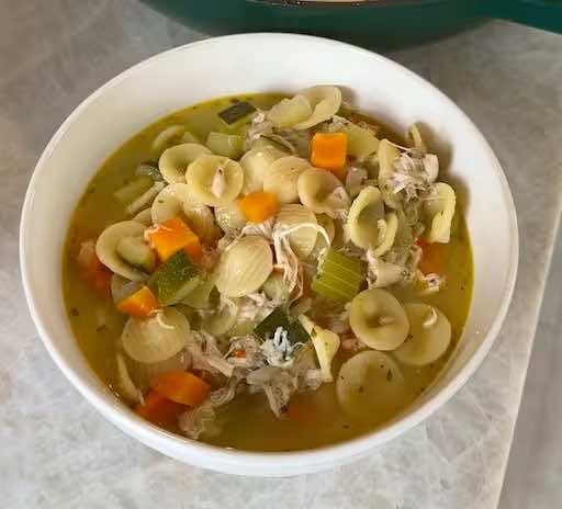 Rotisserie Chicken Pasta Soup