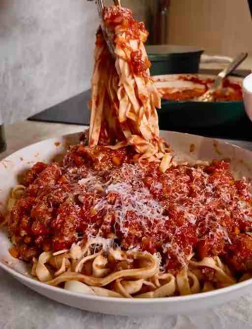 Sausage Pasta with Rosemary & Parmesan