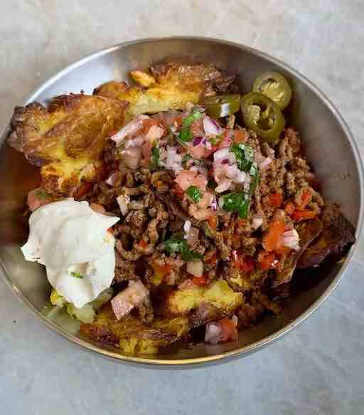 Smashed Potato Taco Bowls