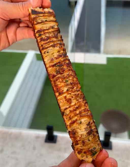 Greek Chicken Tortilla Skewers