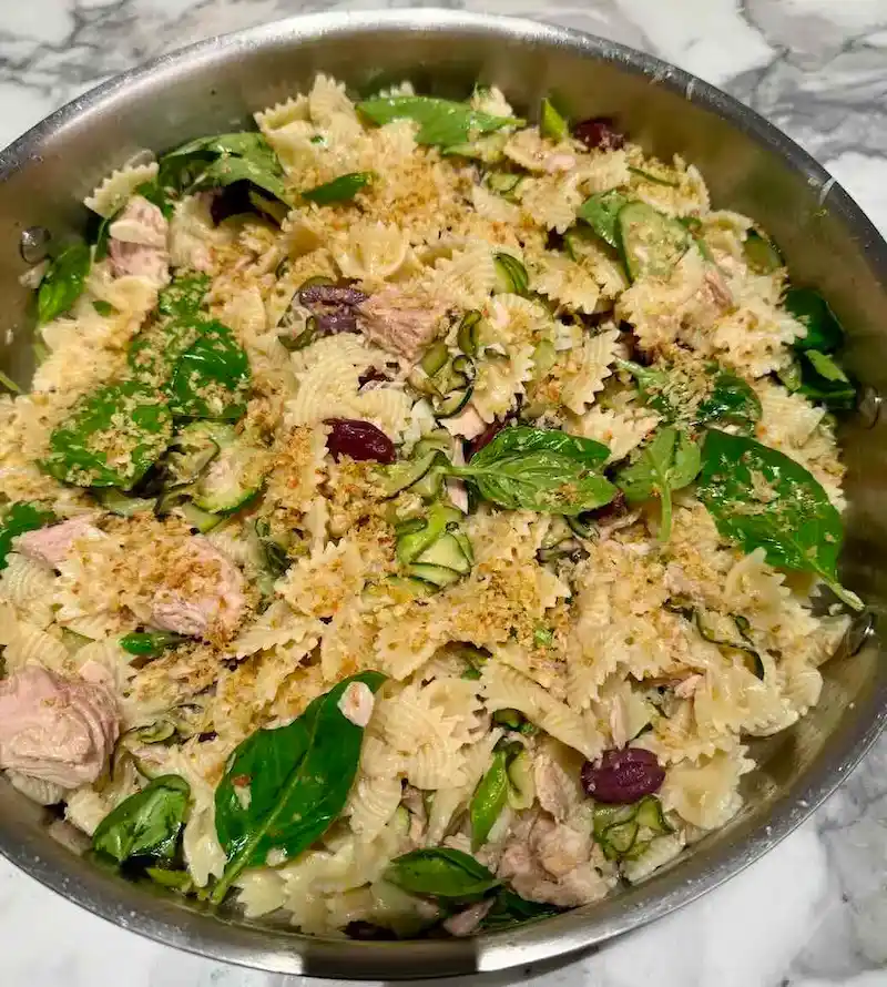 Tuna, Zucchini & Basil Pasta