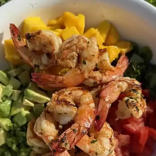 Prawn Bowls with Mango Salsa