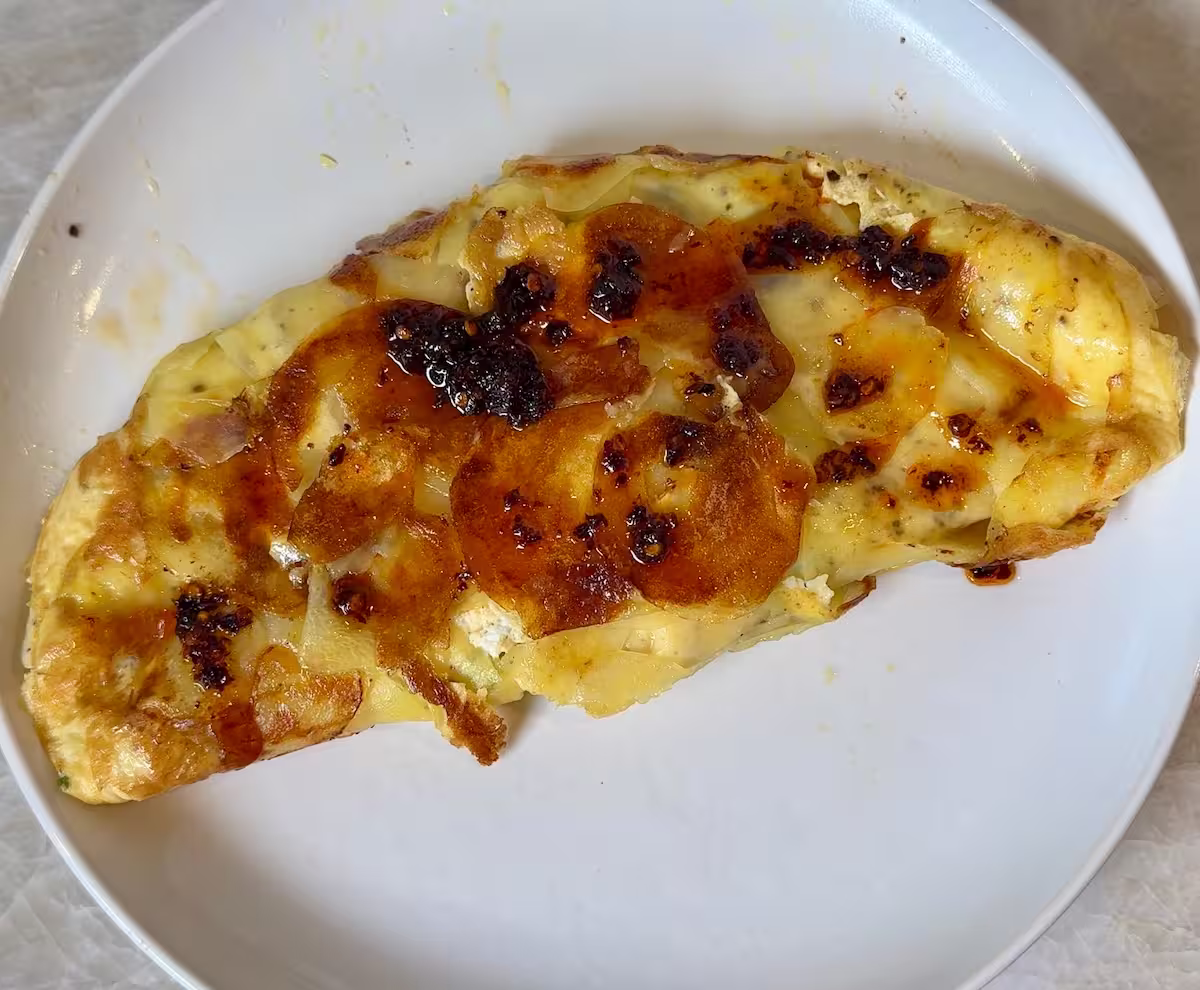 Crispy Potato Omelette