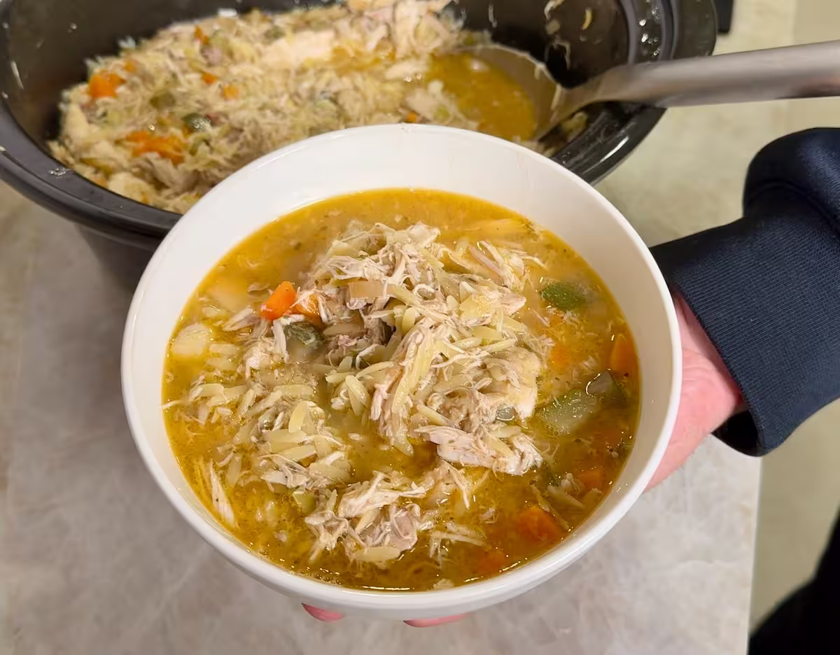 Slow Cooker Chicken Risoni Soup
