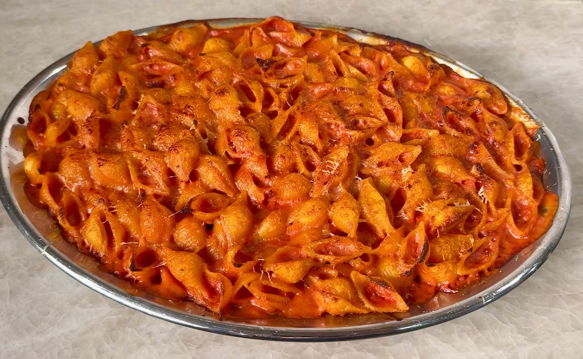 Oven Baked Creamy Tomato Pasta