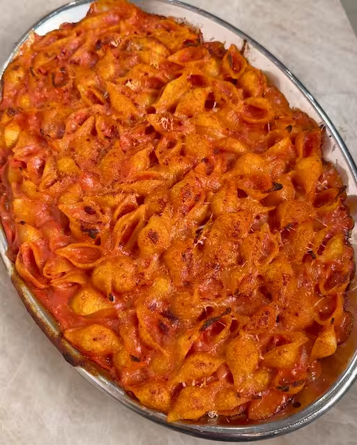 Oven Baked Creamy Tomato Pasta