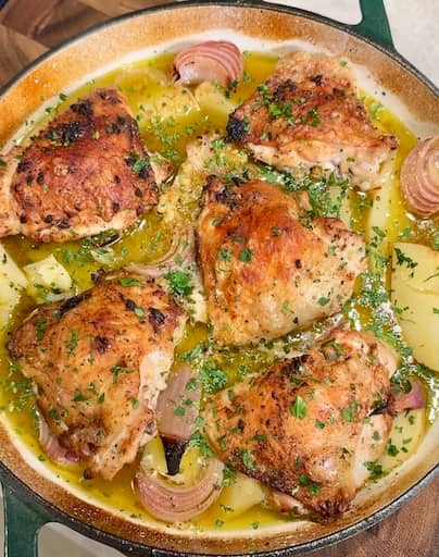 Greek Lemon Chicken & Potato Tray Bake