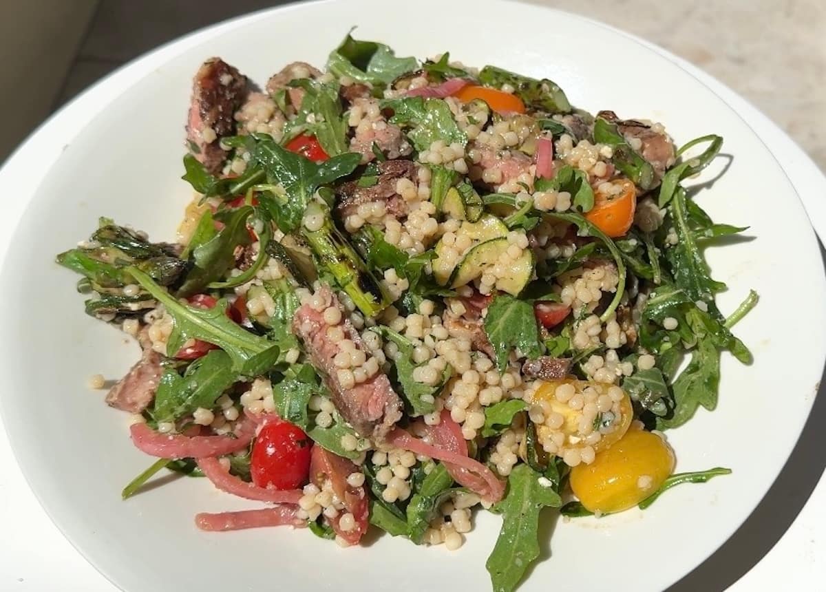 Steak Salad with Charred Veg & Pearl Couscous