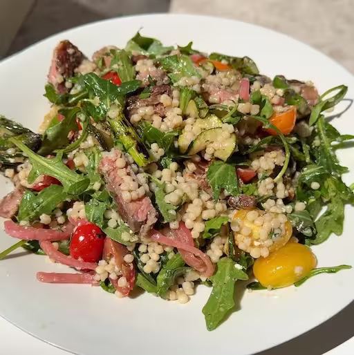 Steak Salad with Charred Veg & Pearl Couscous